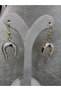 Lucky Horseshoe Earrings with Evil Eye Beads