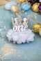 1 Year Old Birthday Crown Baby Girl Child Silver / white Non-shedding Glitter - 3