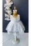 Baby Girl Newborn White Wedding Dress Mevlüt Dress with Pantyhose Baby Gift