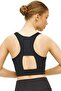 Sports Black Bustier Lightly Supported Sports Bra 22409