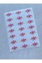 Spring Flower Patterned Label - Floral Model - Opaque Sticker - Special Flower Cut - 50 Pieces / 5-3 cm - 4
