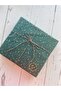 Dark Green Background Gold Star Pattern Pelur Paper / Packaging Paper - 10 Pcs - 4