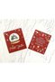 New Year's Themed New Year's Tag/Card 5.5 Cm. Double Direction Printed Happy New Year (Perforated) 30 Pieces