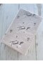 Thank You - Black Printed Pelur Paper / Packaging Paper - 10 Pieces - 6