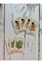New Year's Card 6-4 Cm. Mixed 2 Models / English Models (WITH HOLE) - 50 Pieces - 2