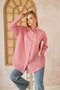 Red Oversize Striped Shirt - 4-6676