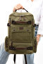 Eba-8831 Canvas (Cotton) Backpack with Laptop Compartment Camping Travel Mountaineer Bag Khaki - 7