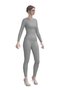 Women's Cotton Lycra Thermal Underwear Suit Gray Melange 8290 - 4
