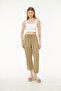 High Waist Linen Ankle Length Pants - 2