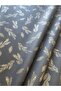 Black Background Gold Leaf Patterned Pelur Paper / Christmas - New Year - Packaging Paper - 30 Pieces - 5