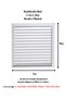 30 X 45 Cm White Bathroom WC Ventilation Louver Aluminum Grille