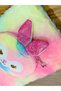 1 piece cute wallet notebook kuromi sticker pink multicolored plush notebook - 3