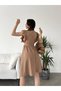 Women's Flounce Sleeve Casual Dress - 3