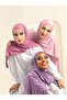 3-Piece Advantage Set (violet-lilac-lilac) Luxury Combed Cotton Shawl - Women's Hijab Jersey Hijab - 2