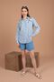 Muslin Fabric Summer Fabric Women's Shorts Blue New Season - 2