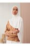 Small Practical Premium Jersey Shawl |   Color: Ivory |   Chin Stitched |   Size: Young-Child |   Instant Hijab - 6