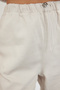 Stone Premium Waist Detailed Linen Blended High Waist Wide Leg Trousers Twoaw25Je00003 - 4