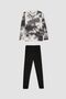Boy's Print Long Sleeve Combed Cotton Pajamas Set B2377A823Wn - 6