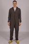 Gray Work Overalls Fisherman Farmer Gardener Hairdresser Laboratory Liquid Repellent Sweatproof Fabric Unisex - 2