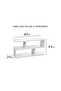 Modern TV and Coffee Table Living Room Home Furniture 80×20 Black - 3