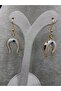 Lucky Horseshoe Earrings with Evil Eye Beads - 2