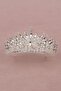 Crystal Stone Bridal Henna Wedding Crown Silver with Stone Bead Decoration - 2
