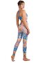 Digital Printing High Waist Recovery Leggings and Bustier Sports Bottom-Top Set - 2