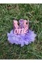 1 Year Birthday Crown Lilac/pink Girl's Party Crown - 4