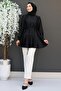 Six Pleated Shirt Black