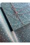 Dark Green Background Gold Star Pattern Pelur Paper / Packaging Paper - 10 Pcs - 2