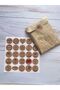 Set Opaque Sticker with Kraft Background - (2 SET / 50 PIECES STICKERS) - 3