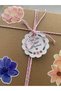 New Spring Flowers Themed - Opaque Sticker Set with Watercolor Effect - (2 Sets / 40 pcs Stickers) - 5