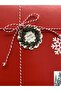 Christmas Themed Happy New Year Model Embossed Thick Double-Way Printed Sticker - 5 Cm. - 30 Pieces - 3