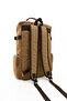 Eba-8831 Canvas (Cotton) Backpack with Laptop Compartment Camping Travel Mountaineer Bag Beige - 5