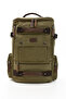 Eba-8831 Canvas (Cotton) Backpack with Laptop Compartment Camping Travel Mountaineer Bag Khaki - 3