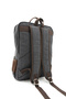 Eba-8814 Canvas (Cotton) Backpack with Laptop Compartment Camping Travel School Bag Black - 6