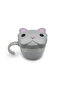 Snack Container with Finger Trap - Grey & Pink Bulldog