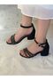 Three-Stripe Stone Detailed Evening Dress Children's Heeled Shoes - 3