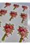 Shaped Cut Flower Opaque Sticker 6.5 Cm. - 40 Pieces - 2