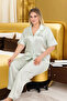 Plus Size Satin Pajama Set - 2