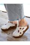 Orthopedic Wedge Heeled Leather Slippers 11407