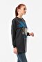 Printed Crew Neck Long Sweatshirt - 4