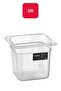 PC Gastronom 1/6 Bathtub Square Transparent - 150 Mm - Bo145