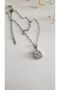 316L Color Guaranteed - Silver Tarnish Antiallergic Steel Planet Necklace - 5