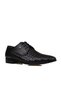 Special Production Black Genuine Leather Braided Classic Shoes - 2