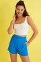 White Floral Patterned Women's Athlete - Square Collar - 2