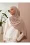 Small Practical Premium Jersey Shawl |   Color: Hot Sand |   Chin Stitched |   Size: Young-Child |   Instant Hijab - 4