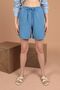 Muslin Fabric Summer Fabric Women's Shorts Blue New Season - 3