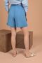 Muslin Fabric Summer Fabric Women's Shorts Blue New Season - 4