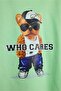 Mood Green Kids Printed Hoodie Sweatshirt - 2
